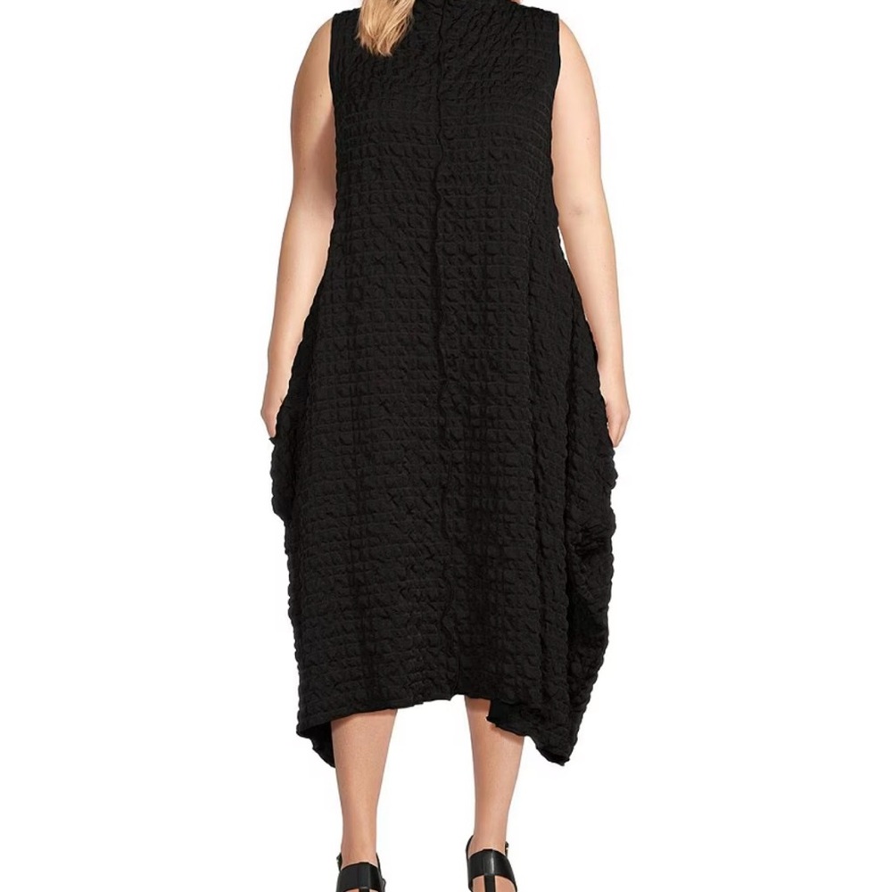IC Collection Elegant Black Sleeveless Dress